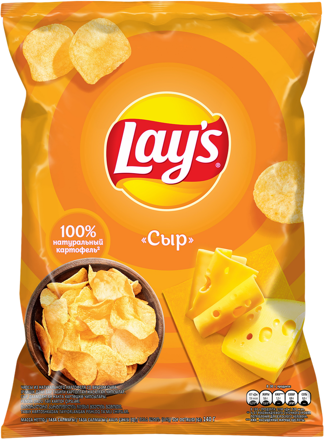 Чипсы картофельные LAY'S Сыр, 140г, предпросмотр