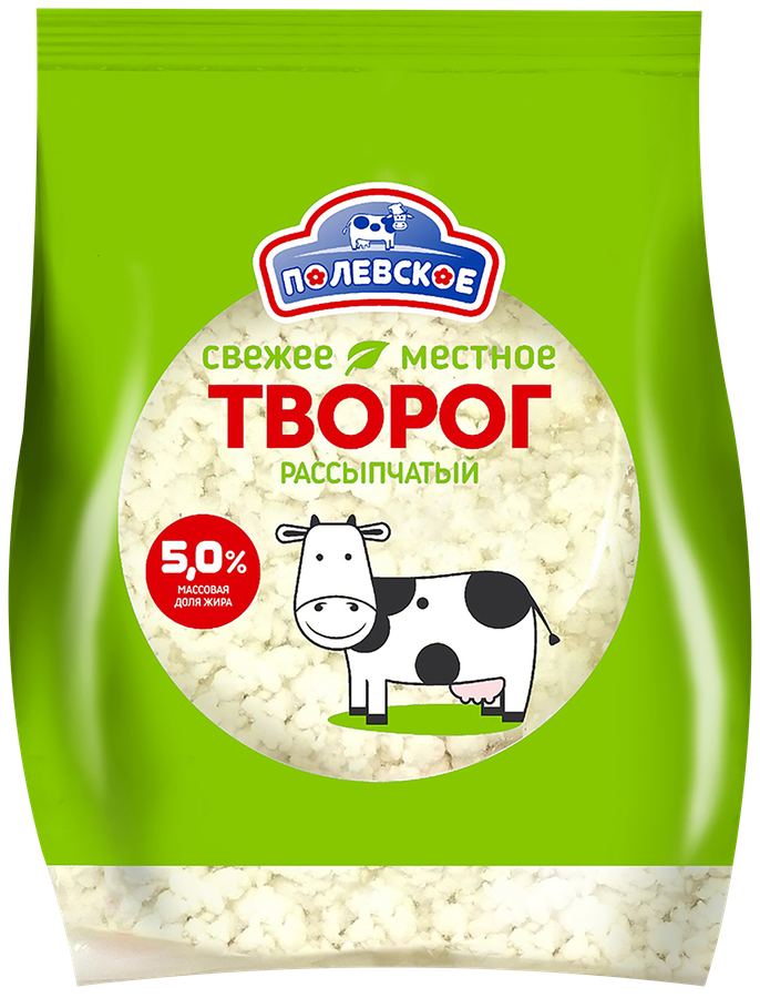 Творог ПОЛЕВСКОЕ 5%, без змж, 250г, предпросмотр