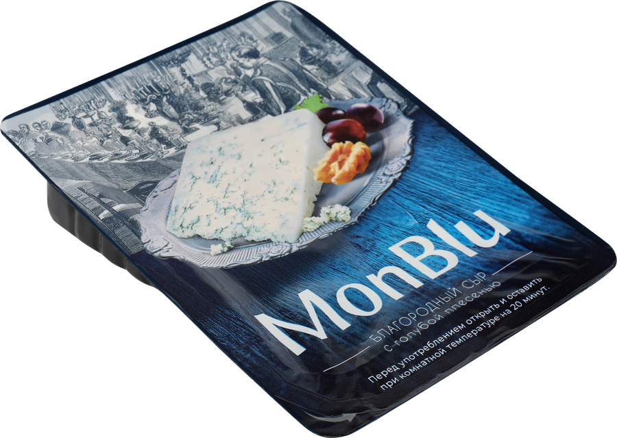 Сыр MONBLU с голубой благородной плесенью 50%, без змж, 100г, предпросмотр
