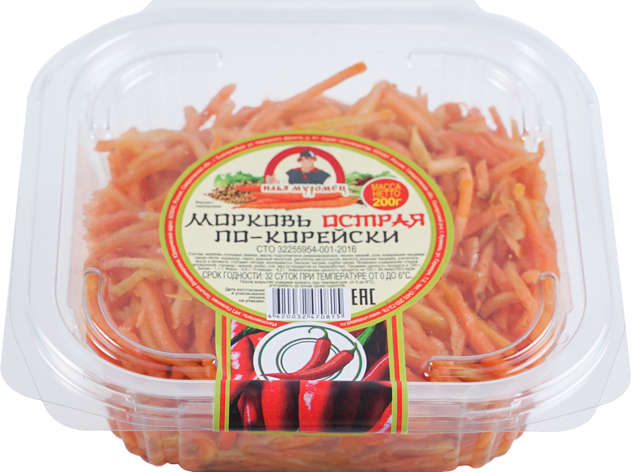 Морковь острая ИЛЬЯ МУРОМЕЦ По-корейски, 200г, предпросмотр