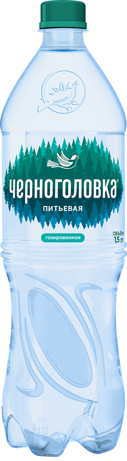 Вода ЧЕРНОГОЛОВКА газированная, 1.5л, превью