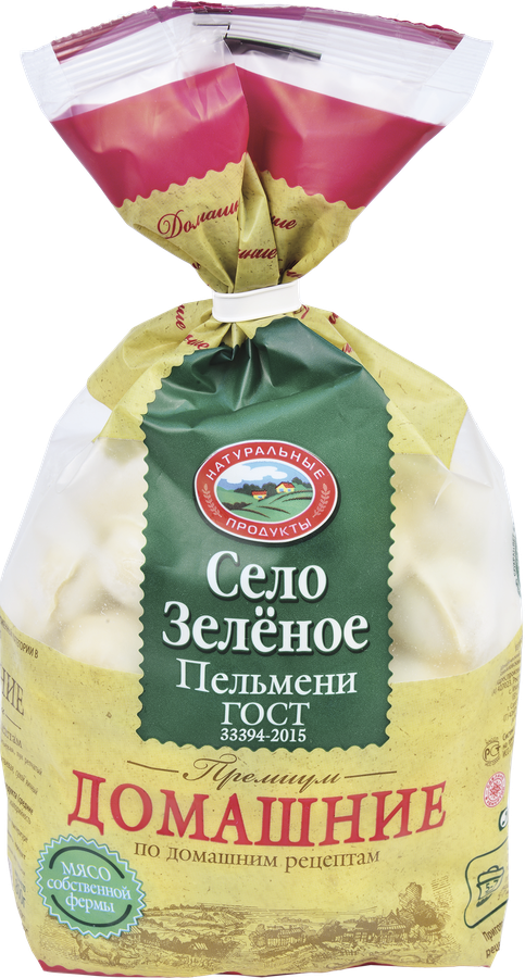 Пельмени СЕЛО ЗЕЛЁНОЕ Домашние, категория В, 800г, предпросмотр