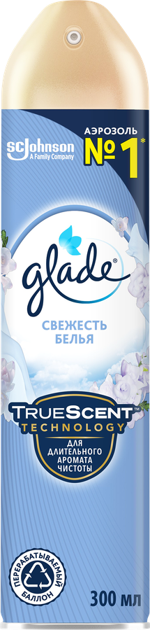 Освежитель воздуха GLADE Свежесть белья, 300мл, предпросмотр