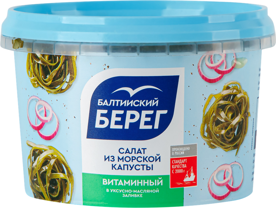 Салат из морской капусты БАЛТИЙСКИЙ БЕРЕГ Витаминный, 250г, превью