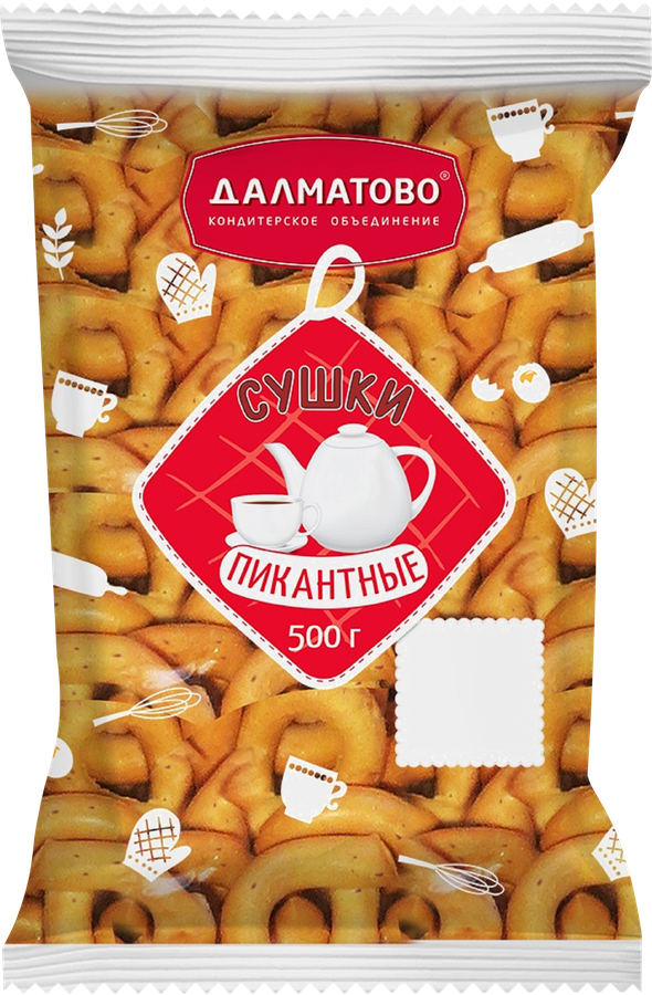 Сушки ДАЛМАТОВО Горчичные, 500г, превью