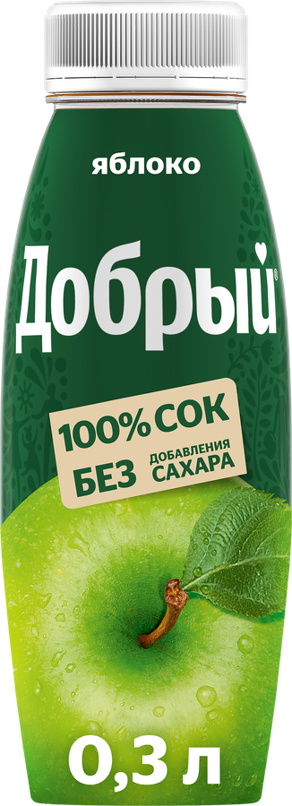 Сок ДОБРЫЙ Яблочный, 0.3л, предпросмотр