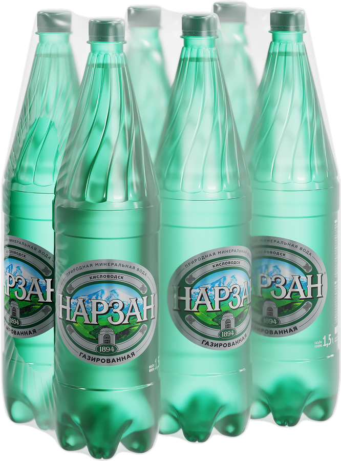 Вода минеральная НАРЗАН газированная, 1.5л, превью