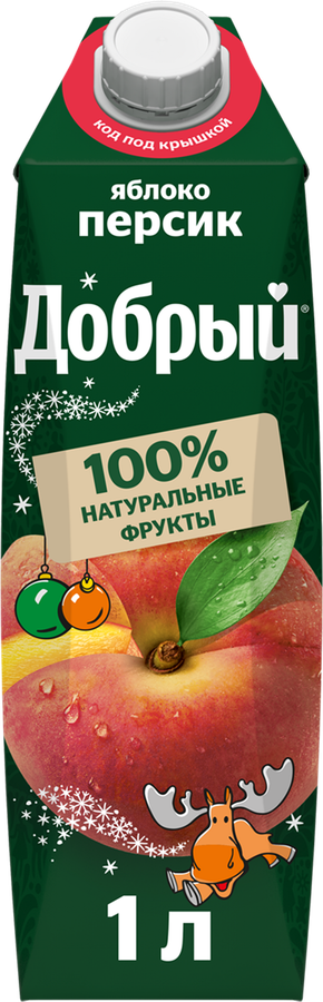Напиток сокосодержащий ДОБРЫЙ Персик, яблоко, 1л, превью