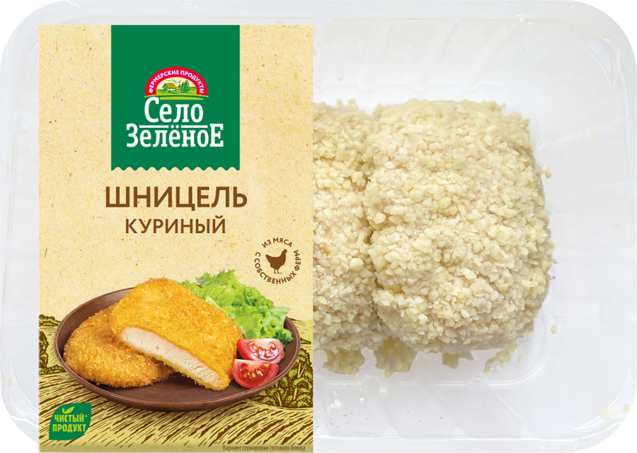 Шницель СЕЛО ЗЕЛЕНОЕ, 400г, предпросмотр
