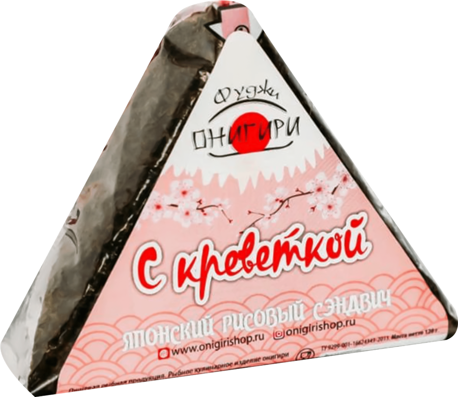 Онигири ФУДЖИ с креветкой, 120г, предпросмотр