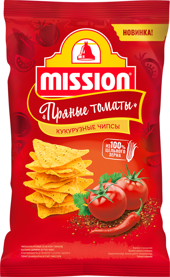 Чипсы кукурузные MISSION со вкусом томатов, 150г, превью
