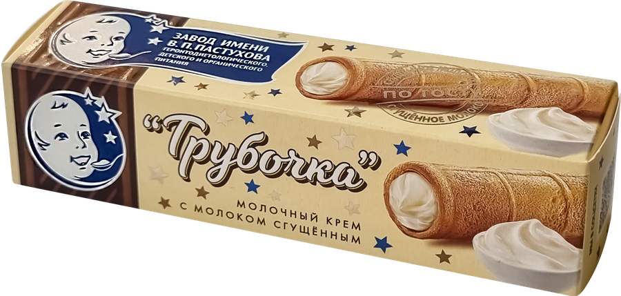 Трубочка ЗАВОД ИМЕНИ ПАСТУХОВА с молочным кремом 11,7%, без змж, 30 г, превью