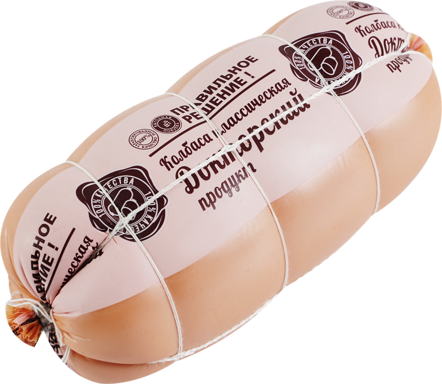 Колбаса вареная ПРАВИЛЬНОЕ РЕШЕНИЕ Классическая куриная, 2-й сорт, 900г, превью