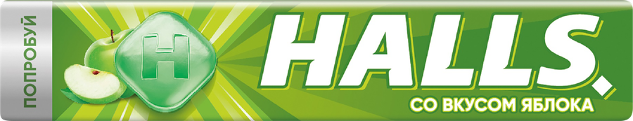 Карамель леденцовая HALLS со вкусом яблока, 25г, предпросмотр