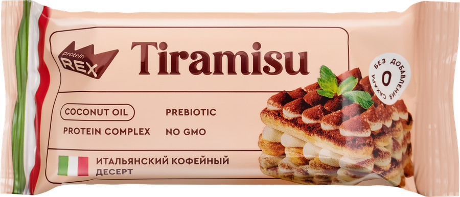 Пирожное протеиновое PROTEINREX Тирамису, 40г, предпросмотр