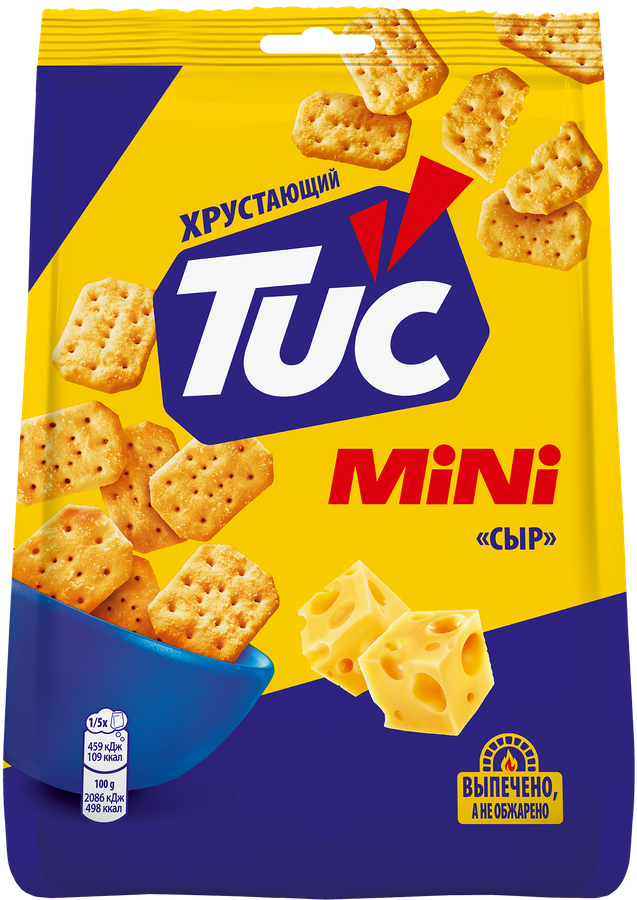 Крекер TUC Снек Мини со вкусом сыра, 110г, предпросмотр