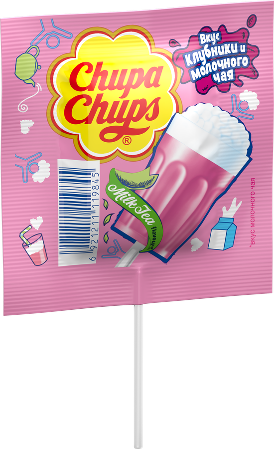 Карамель CHUPA CHUPS Milk Foam Tea, 15г, предпросмотр