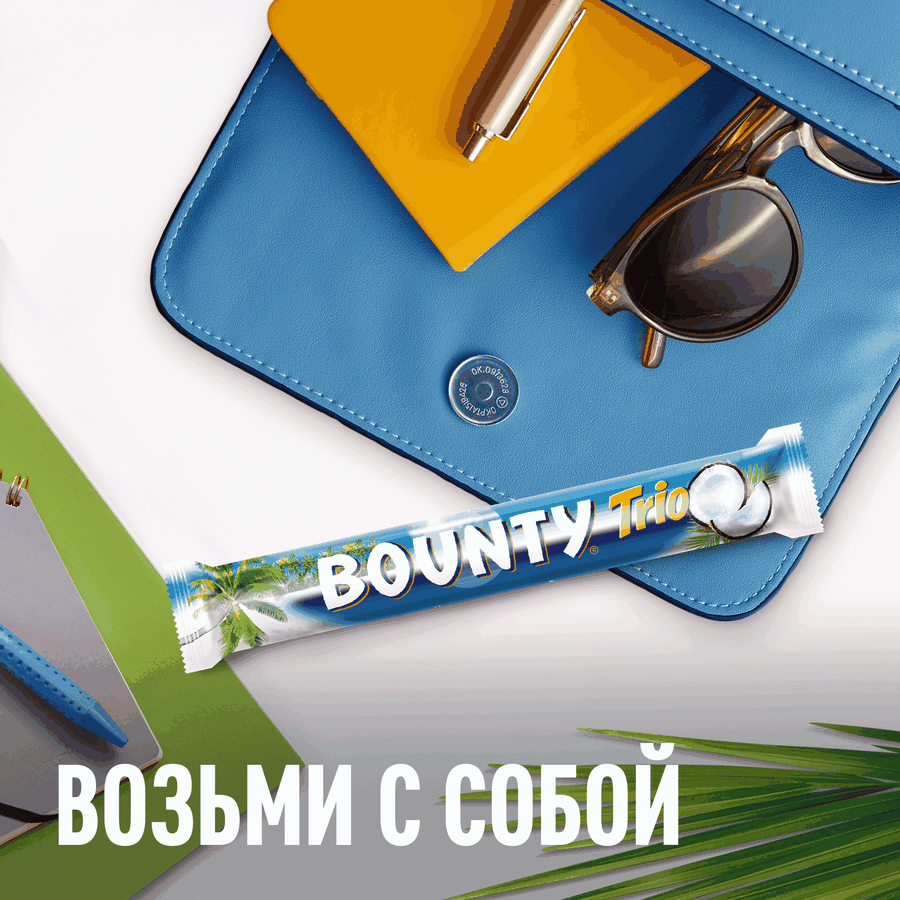 Батончик BOUNTY Трио, 82,5г, предпросмотр