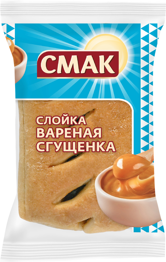 Слойка с кремом вареная сгущенка, 60г, предпросмотр
