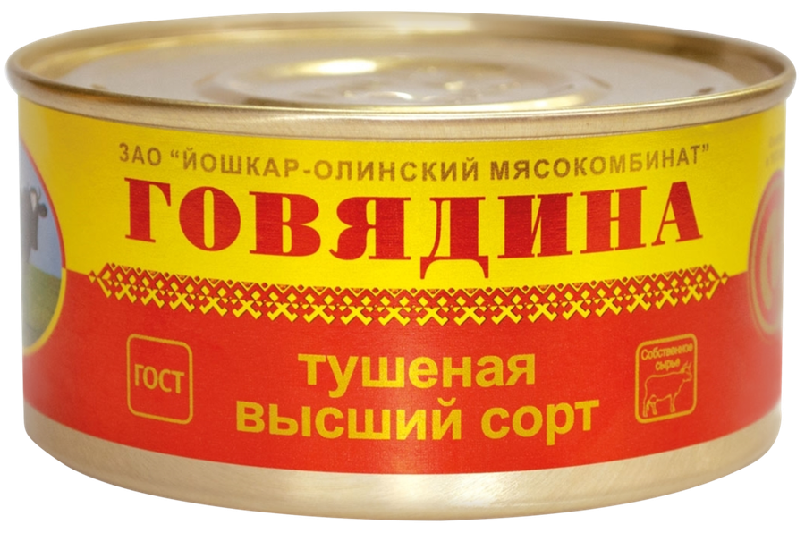 Говядина тушеная ЙОШКАР-ОЛИНСКИЙ МК высший сорт ГОСТ, 325г, превью