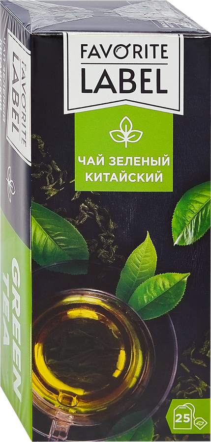 Чай зеленый ФЭЙВОРИТ ЛЭЙБЛ Китайский, 25пак, превью