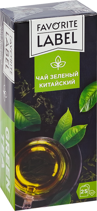 Чай зеленый ФЭЙВОРИТ ЛЭЙБЛ Китайский, 25пак, превью