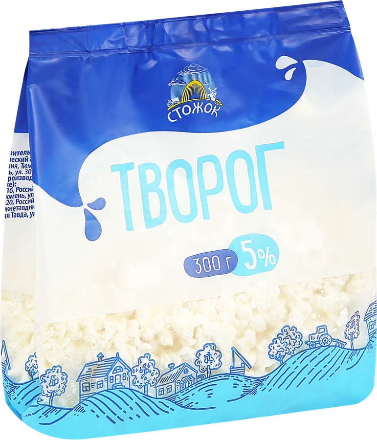 Творог СТОЖОК 5%, без змж, 300г, предпросмотр