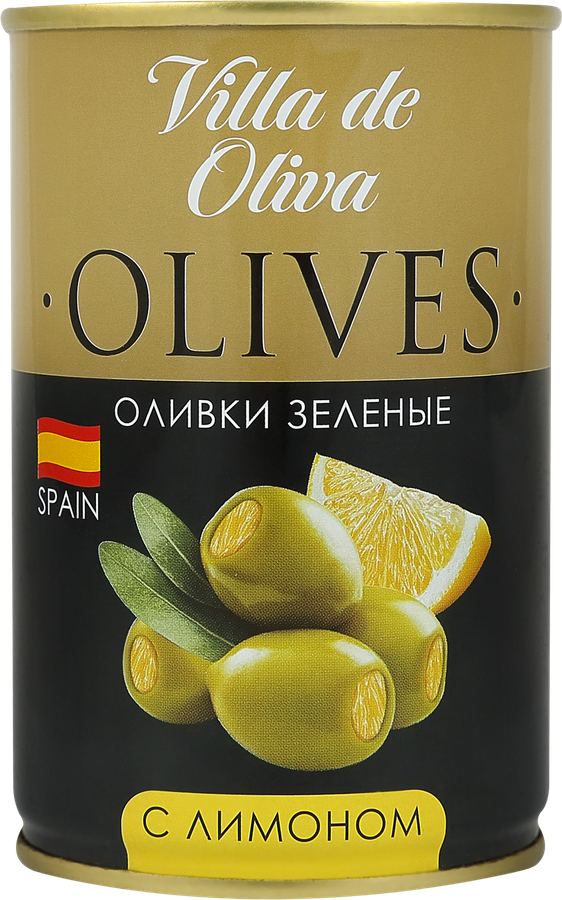 Оливки зеленые с лимоном VILLA DE OLIVA, 314мл, предпросмотр