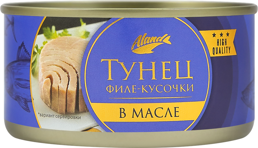 Филе тунца АЛАНД в масле, 185г, превью