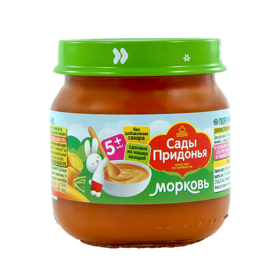 Пюре САДЫ ПРИДОНЬЯ Морковь, 80г, предпросмотр