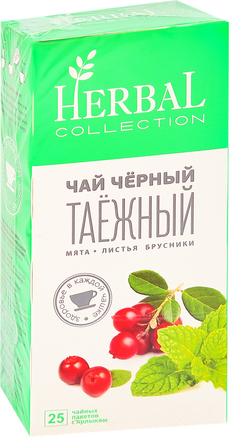 Чай черный ХЭРБАЛ КОЛЛЕКШН Таежный, 25пак, предпросмотр