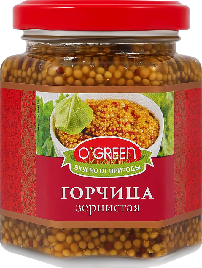 Горчица зернистая O`GREEN, 190г, превью