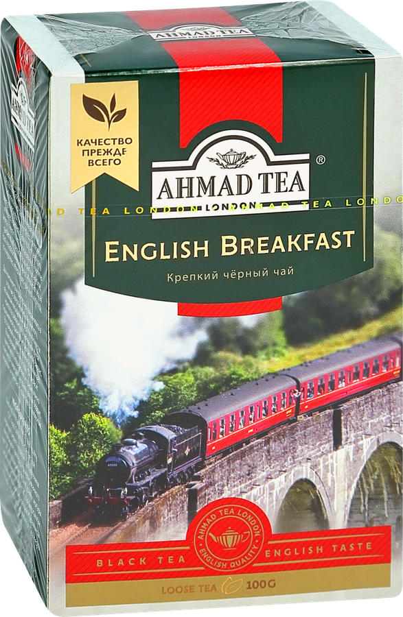 Чай черный AHMAD TEA English Breakfast листовой, 100г, превью
