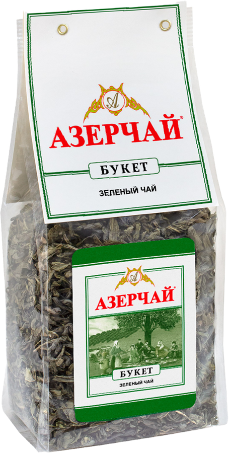 Чай зеленый АЗЕРЧАЙ Букет крупнолистовой, 200г, превью