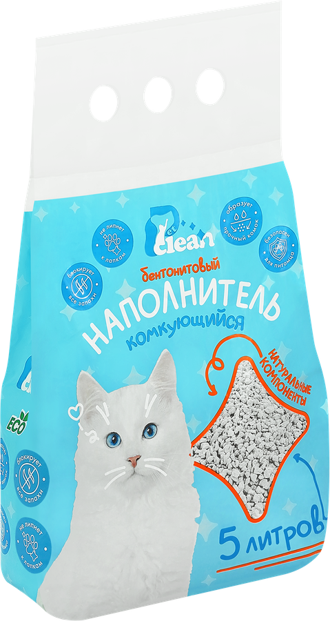 Наполнитель комкующийся, 5л, превью