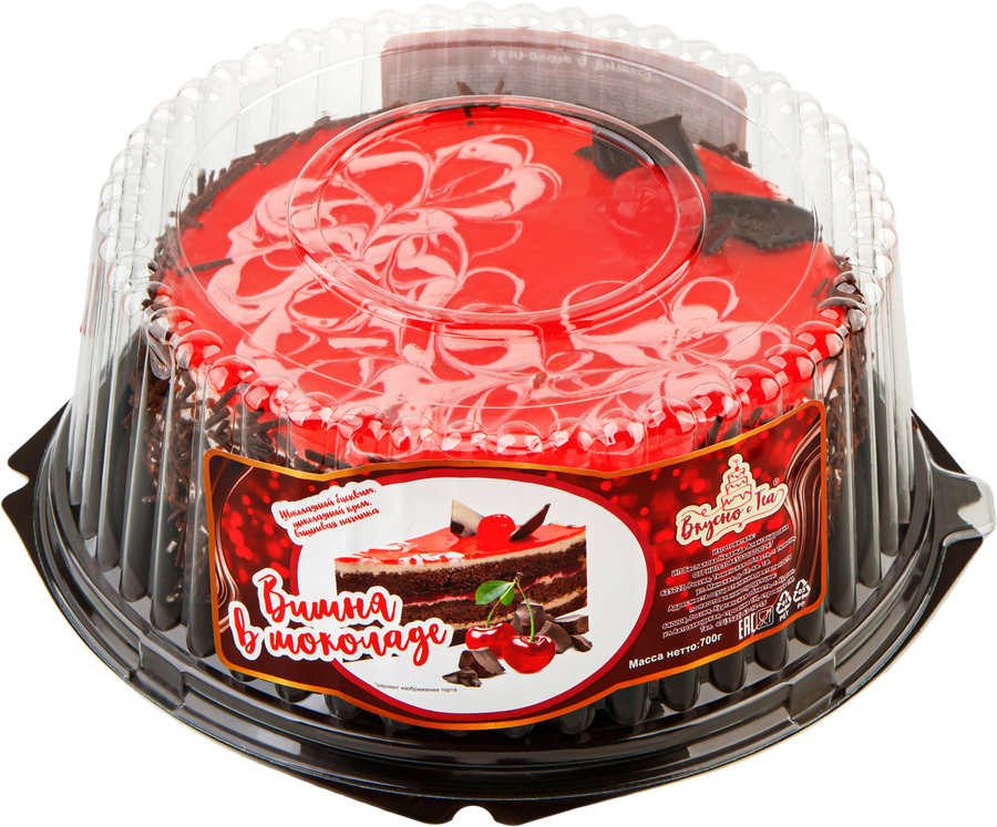 Торт ДАРИ ВКУС Вишня в шоколаде, 700г, превью
