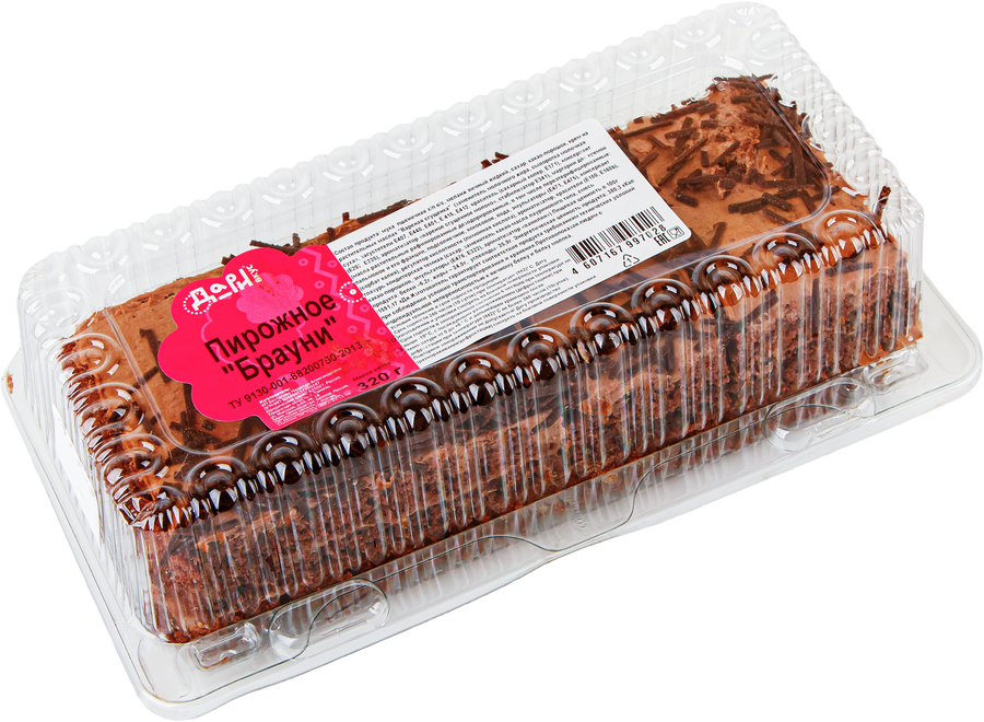 Пирожное ДАРИ ВКУС Брауни, 320г, превью