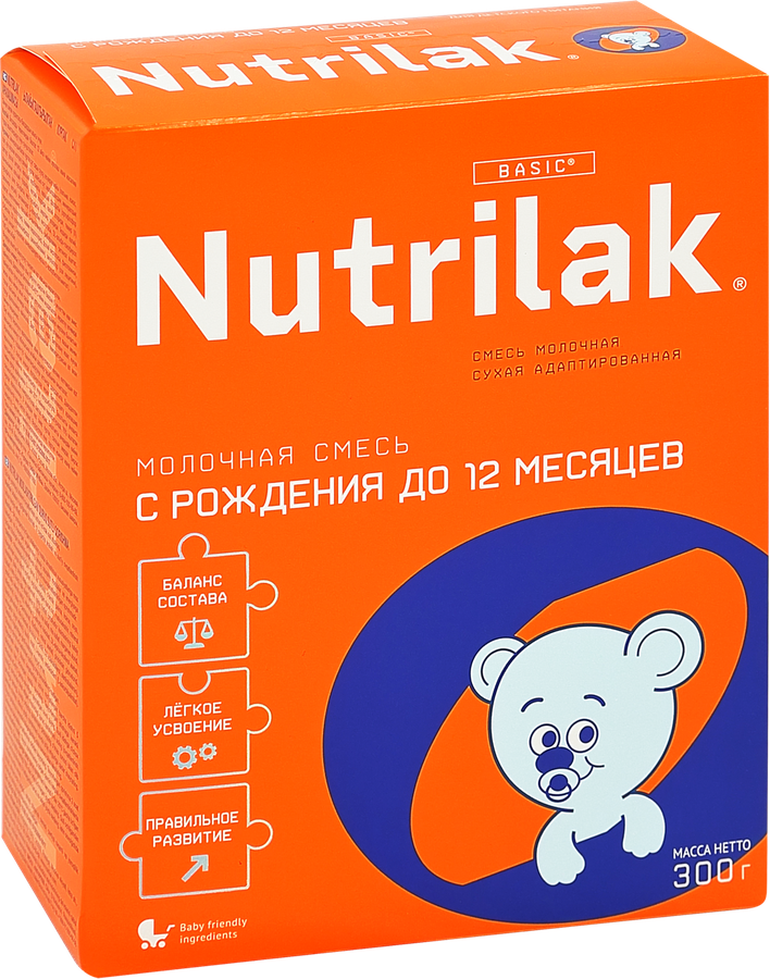 Смесь молочная NUTRILAK с 0 месяцев, 300г, превью