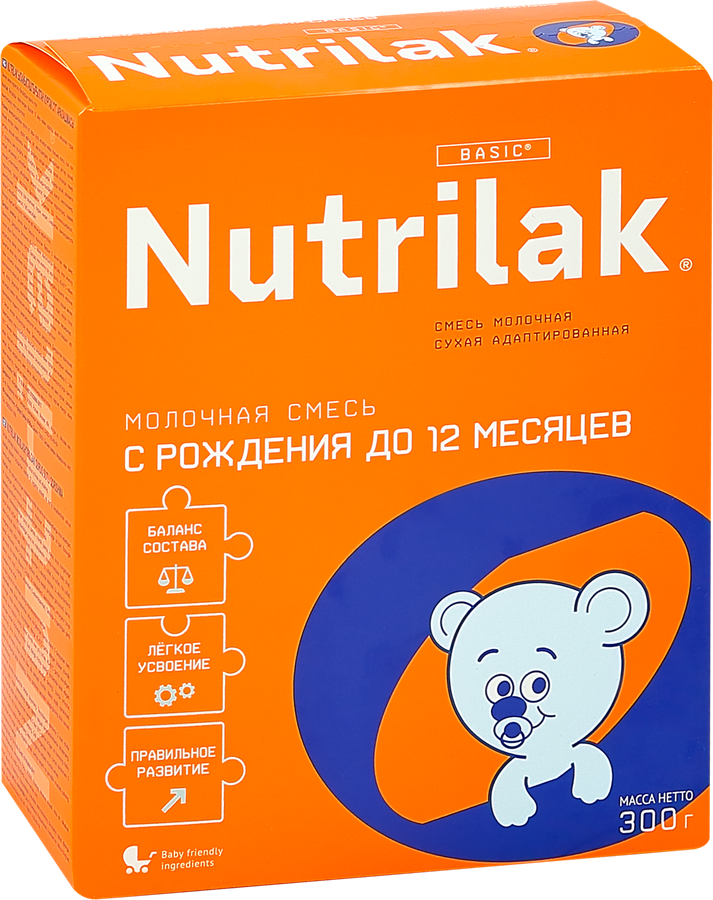 Смесь молочная NUTRILAK с 0 месяцев, 300г, превью