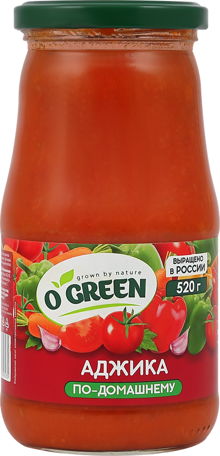 Аджика O`GREEN Домашняя острая, 520г, превью