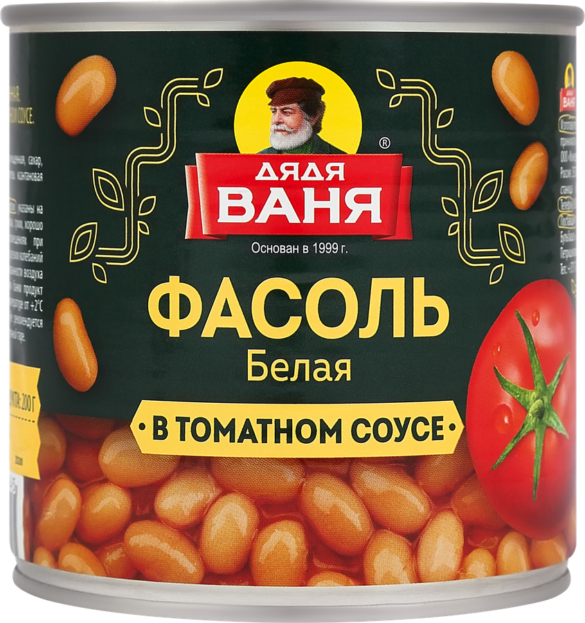 Фасоль белая ДЯДЯ ВАНЯ в томатном соусе, 400г, превью