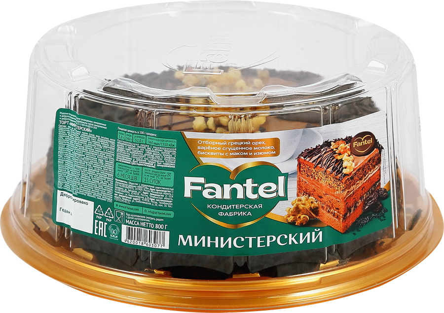 Торт ФАНТЭЛЬ Министерский, 800г, предпросмотр