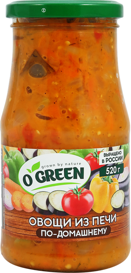 Овощи из печи O`GREEN, 530г, предпросмотр