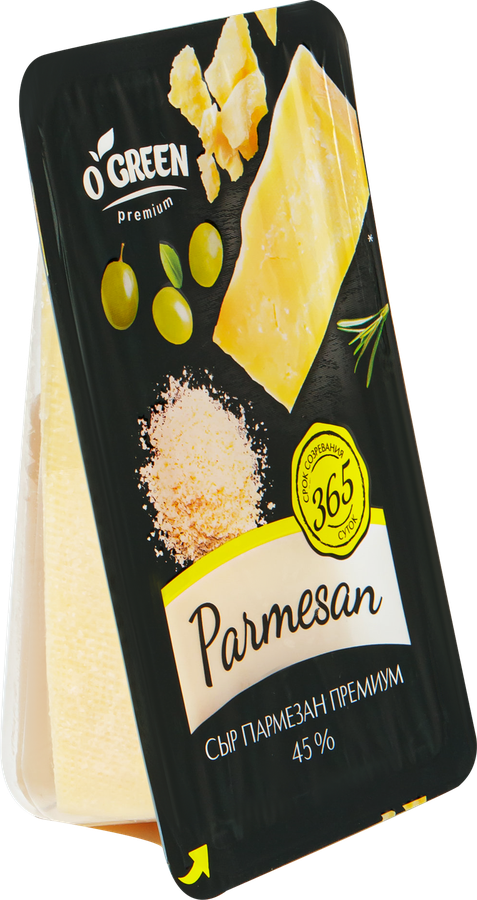 Сыр O`GREEN PREMIUM Пармезан 45%, без змж, 150г, превью