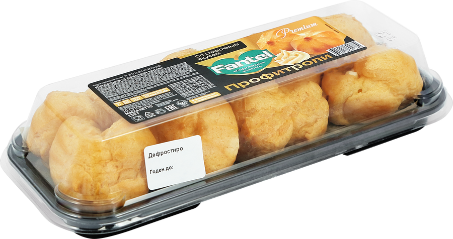 Профитроли ФАНТЭЛЬ со сливочным вкусом, 130г, превью