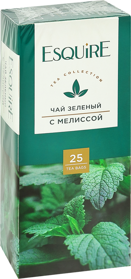 Чай зеленый ЭСКВАЙР с мелиссой, 25пак, превью