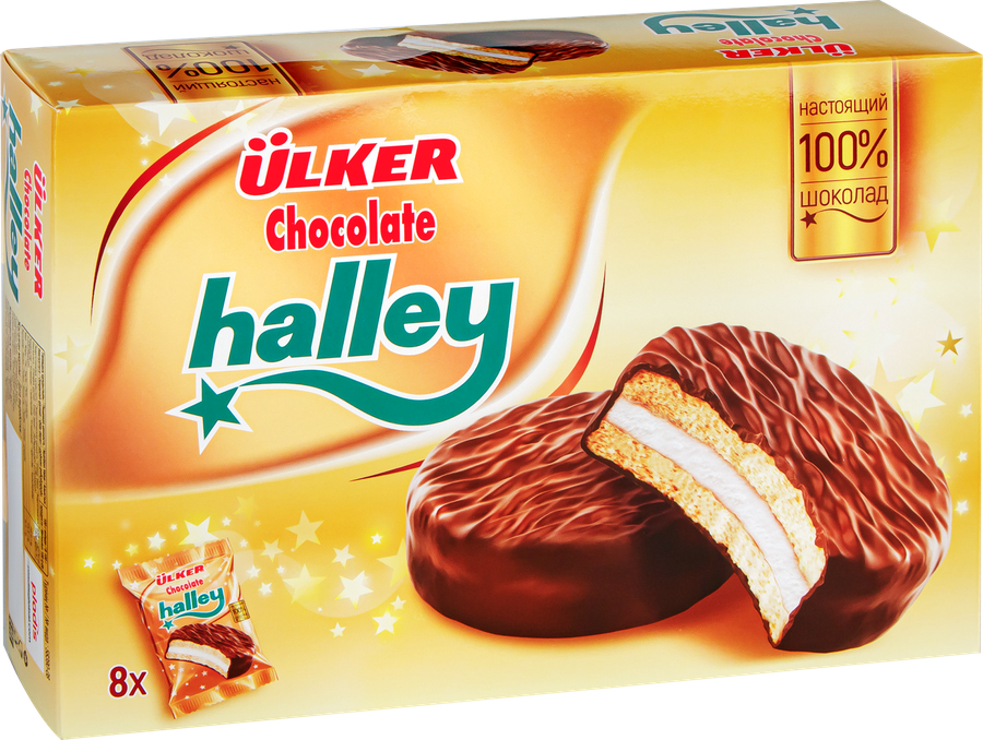 Печенье-сэндвич ULKER Halley с маршмэллоу, 224г, предпросмотр