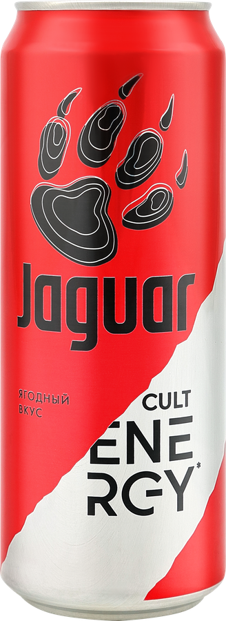 Напиток энергетический JAGUAR CULT ENERGY с ягодным вкусом, 0.45л, предпросмотр