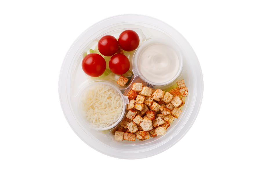Салат Цезарь КИТЫ ЕДЫ с курицей 200г, шт., предпросмотр