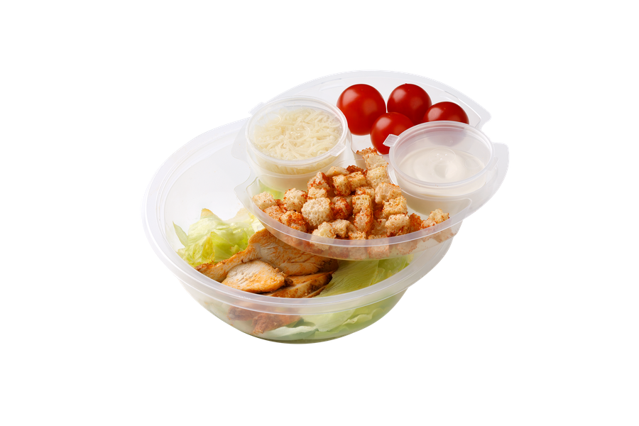 Салат Цезарь КИТЫ ЕДЫ с курицей 200г, шт., превью